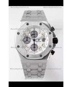 Audemars Piguet Royal Oak Offshore White Dial Chronograph 1:1 Mirror Replica Watch - 904L Steel