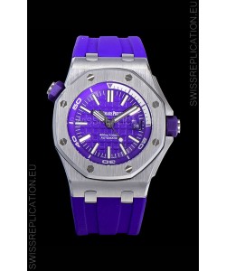 Audemars Piguet Royal Oak Diver Swiss Replica Navy Blue Dial 1:1 Quality 3120 Movement 904L Steel 