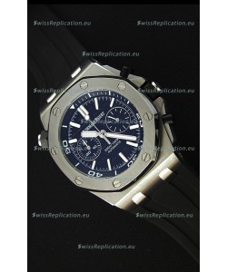 Audemars Piguet Royal Oak Offshore Diver Chronograph Swiss Quartz Replica Watch in Black Dial