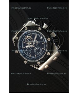 Audemars Piguet Royal Oak Survivor Chronograph Swiss Quartz Watch in Black Dial