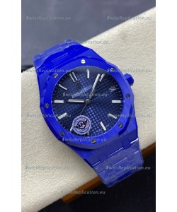 Audemars Piguet Royal Oak 15500 Blue Ceramic Casing Super Clone Replica Watch Blue Dial