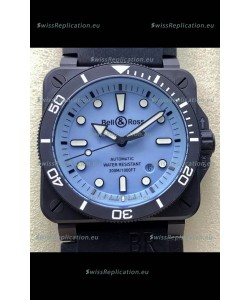 Bell & Ross BR03-92 Divers Edition PVD Coated 1:1 Mirror Replica Blue Dial