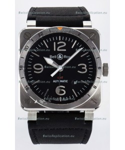 Bell & Ross BR03-93 GMT Edition Black Dial 1:1 Mirror Replica Watch 