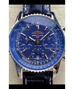 Breitling Navitimer B01 Chronograph 43 Blue Dial - 904L Steel Casing 1:1 Mirror Swiss Replica