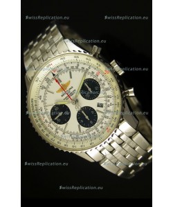 Breitling Navitimer 01 Swiss 1:1 Mirror Updated 2017 Replica Watch in White Dial