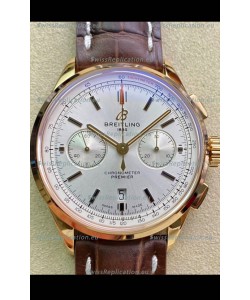 Breitling Premier B01 Chronograph 42 Edition Yellow Gold Casing - 1:1 Mirror Replica Watch