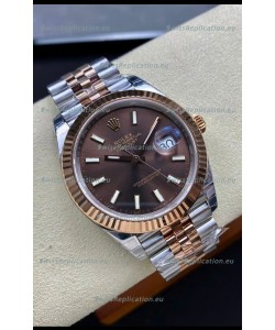 Rolex Datejust 126331 41MM ETA 3235 Swiss 1:1 Mirror Replica Watch in Rose Gold 904L Steel - 1:1 Mirror
