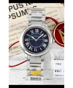 Cartier Ronde Must 29MM Swiss Quartz Blue Dial 1:1 Mirror Swiss Replica Watch 