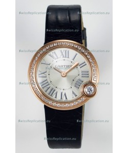Ballon Blanc De Cartier Super Clone Watch 30MM in Rose Gold Casing