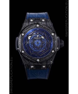 Hublot Big Bang One Click Sang Bleu 1:1 Mirror Replica in Ceramic Casing - 45MM