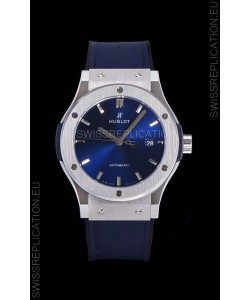 Hublot Classic Fusion 1:1 Mirror Replica Swiss Watch in 904L Steel Casing Blue Dial