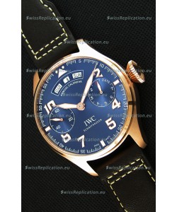 IWC Big Pilot Annual Calender Steel Blue Dial 1:1 Mirror Replica