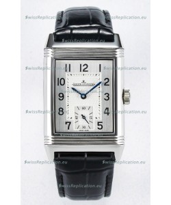 Jaeger-LeCoultre Reverso Super Clone DuoFace Black/White Steel Replica Watch 
