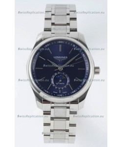 Longines Master Collection Automatic Moonphase Blue Dial Swiss Replica Watch Steel Strap