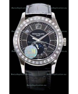 Patek Philippe 5205-001 Complications MoonPhase Dark Grey Dial 1:1 Mirror Swiss Replica Watch
