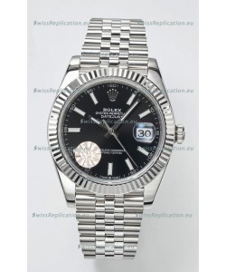 Rolex Datejust Cal.3235 Movement Swiss Watch 1:1 Mirror Replica 904L Steel 41MM - Black Dial 