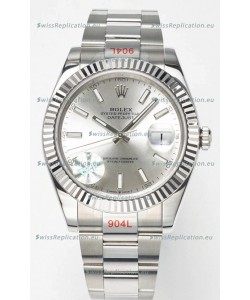 Rolex Datejust Cal.3235 Movement Swiss Watch 1:1 Mirror Replica 904L Steel 41MM - Steel Dial 