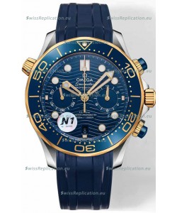 Omega Seamaster Co-Axial Master Chronograph Two Tone Blue Dial 44MM 1:1 Mirror Replica