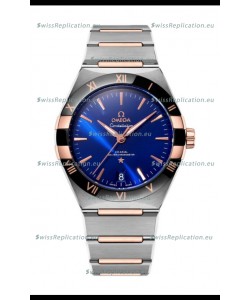 Omega Co-Axial Constellation Two Tone Blue Burgundy Dial 1:1 Mirror Replica 41MM