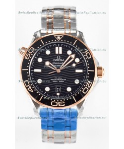 Omega Seamaster Super Clone 300M Master Chronometer Blue Swiss 2 Tone Watch