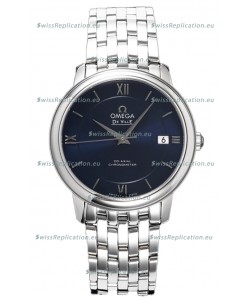 Omega De Ville Co-Axial Chronometer 36.8MM Swiss Replica Watch in Dark Blue Dial 
