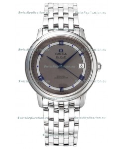Omega De Ville Co-Axial Chronometer 36.8MM Swiss Replica Watch in Dark Grey Dial 