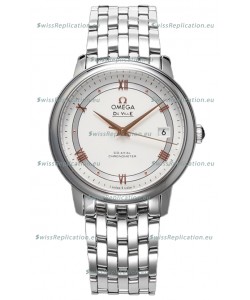 Omega De Ville Co-Axial Chronometer 36.8MM Swiss Replica Watch in White Dial