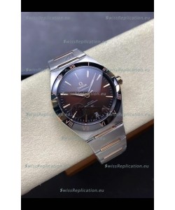 Omega Super Clone Co-Axial Constellation Stainless Brown Dial Replica Watch