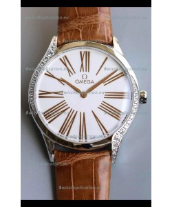 Omega De Ville Tresor Edition Swiss Quartz Watch 36MM Steel Casing White Dial