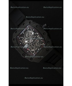 Richard Mille RM35-2 Rafael Nadal Forged Carbon Case with Black Strap