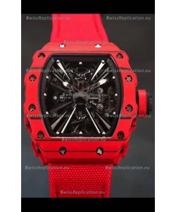 Richard Mille RM12-01 Carbon Fiber Case Genuine Tourbillon Movement 1:1 Mirror Replica Watch