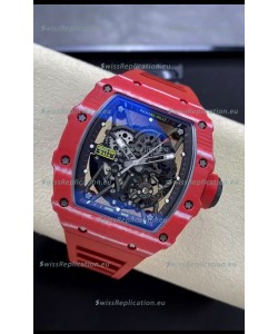 Richard Mille RM35-02 Rafael Nadal Red Carbon Fiber Casing with Genuine Tourbillon Super Clone Watch