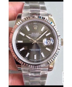 Rolex Datejust 41MM Cal.3135 Movement Swiss Replica Watch in 904L Steel Grey Dial