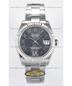 Rolex Super Clone Datejust ETA 2688 Movement 31MM Stainless Steel Case Grey Dial Watch