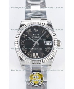 Rolex Super Clone Datejust ETA 2688 Movement 31MM Stainless Steel Grey Dial Watch 
