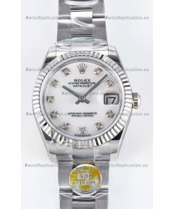Rolex Super Clone Datejust ETA 2688 Movement 31MM Stainless Steel Pearl Dial Watch 