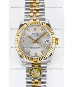 Rolex Super Clone Datejust ETA 2688 Movement 31MM Two Tone Yellow Gold Steel Dial