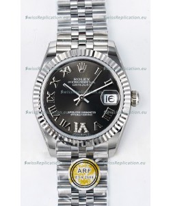Rolex Super Clone Datejust ETA 2688 Movement 31MM Stainless Steel Grey Dial Watch 