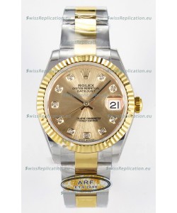 Rolex Super Clone Datejust ETA 2688 Movement 31MM Two Tone Yellow Gold Watch and Dial