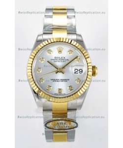 Rolex Super Clone Datejust ETA 2688 Movement 31MM Two Tone Yellow Gold Swiss Steel Dial 