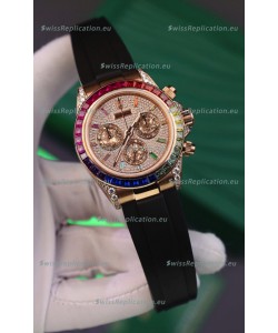 Rolex Daytona Super Clone 116595RBOW Rose Gold 1:1 Mirror Cal.4131 Movement Repllica Watch 