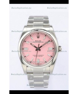 Rolex Oyster Perpetual REF#126000 36MM Swiss Movement Swiss Replica Pink Dial 904L Steel 1:1 Mirror Replica Watch