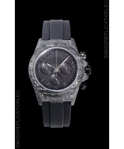Rolex Daytona DiW Edition "All Black" Forged Cabon Casing 1:1 Mirror Replica