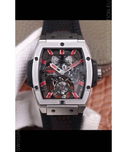 Hublot Masterpiece MP Senna Edition Genuine Tourbillon Swiss Replica Watch in Titanium Casing