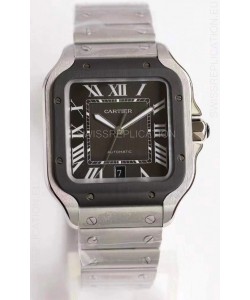 Cartier Santos De Cartier XL 1:1 DLC Bezel Swiss Replica Watch 40MM