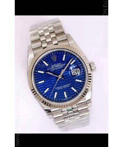 Rolex Datejust Fluted-Motif Dial 41MM Cal.3135 Movement Swiss Replica Watch in 904L Steel Casing