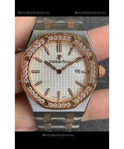 Audemars Piguet Royal Oak Quartz 33MM Swiss Watch Two Tone Swiss - 1:1 Mirror Replica Edition
