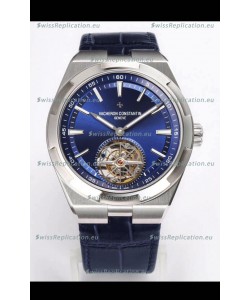 Vacheron Constantin Overseas Tourbillon Stainless Steel Leather Strap 1:1 Mirror Replica