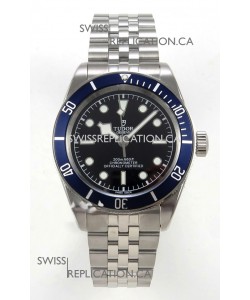 Tudor Black Bay 41 Black Dial Blue Bezel Jubilee Super Clone Watch 