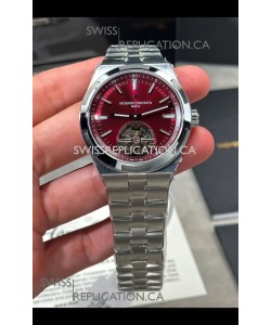 Vacheron Constantin Overseas Tourbillon Red Dial Super Clone Watch 